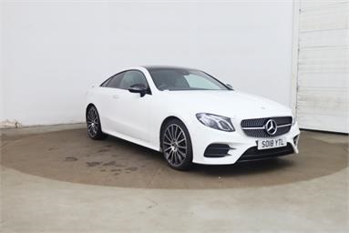 MERCEDES-BENZ E CLASS E220d AMG Line Premium 2dr 9G-Tronic Diesel - WHITE - SO18YTL - 2 Door Coupe