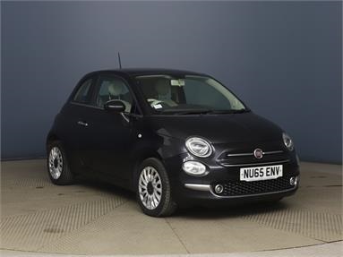FIAT 500 0.9 TwinAir 105 Lounge 3dr Petrol - Black - NU65ENV - 3 Door Hatchback