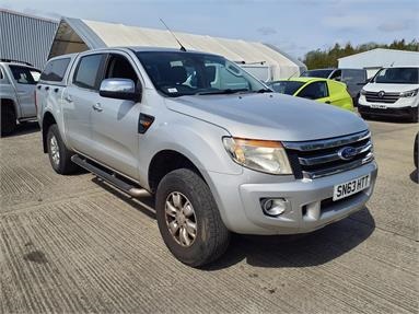 FORD RANGER DIESEL Pick Up Double Cab XLT 2.2 TDCi 150 4WD Diesel - SILVER - SN63HTT - 4 Door Pick Up Body