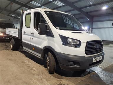 FORD TRANSIT 350 L3 DIESEL RWD 2.0 TDCi 130ps 'One Stop' D/Cab Tipper [1 Way] Diesel - WHITE - CX68SWN - 4 Door Tipper Body