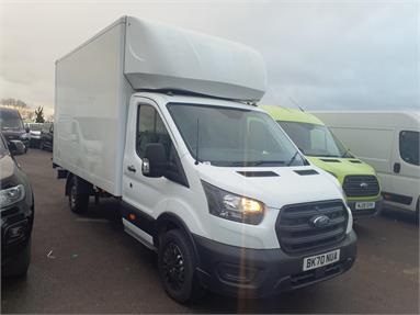 FORD TRANSIT 350 L4 DIESEL RWD 2.0 EcoBlue 130ps Chassis Cab Diesel - WHITE - BK70NUA - 3 Door Luton Box Body