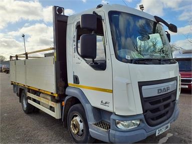 DAF LF150 4X2 DAY EURO 6 DROPSIDE 3 Seats Alloy Body Day cab Steel Susp 13ft Diesel - WHITE - DP17XMM - 2 Door Dropside Body