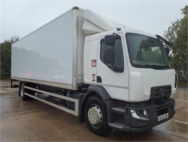 RENAULT D250 4X2 SLEEPER EURO 6 GRP BOX 2 Seats GRP Body Sleep Cab Steel Susp 29ft Diesel - WHITE - BJ21LWN - 2 Door Box Body