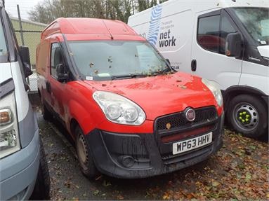 FIAT DOBLO XL CARGO LWB DIESEL 1.6 Multijet 16V Van Diesel - RED - WP63HHV - 6 Door Panel Van