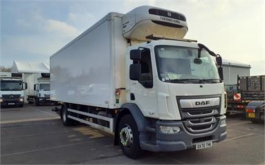 DAF LF230 4X2 DAY EURO 6 FRIDGE BOX 2 Seats GRP Body Day cab Air Susp Diesel - WHITE - DX70THK - 2 Door Fridge Box Van Body