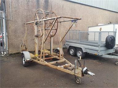 STEVE VICK 50/90 PIPE COIL TRAILER SINGLE AXLE Not Specified - SILVER - SGT34823 - Plant Item