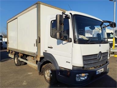 MERCEDES-BENZ ATEGO 816 4X2 DAY EURO 6 SLIDE-SIDE GRP BOX 2 Seats GRP Body Day cab Steel Susp 16ft Diesel - WHITE - YK17MKA - 2 Door Box Body