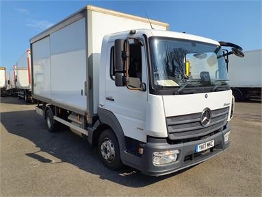 MERCEDES-BENZ ATEGO 816 4X2 DAY EURO 6 SLIDE-SIDE GRP BOX 2 Seats GRP Body Day cab Steel Susp 16ft Diesel - WHITE - YK17MKC - 2 Door Box Body