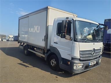 MERCEDES-BENZ ATEGO 816 4X2 DAY EURO 6 SLIDE-SIDE GRP BOX 2 Seats GRP Body Day cab Steel Susp 16ft Diesel - WHITE - YK17MKL - 2 Door Box Body