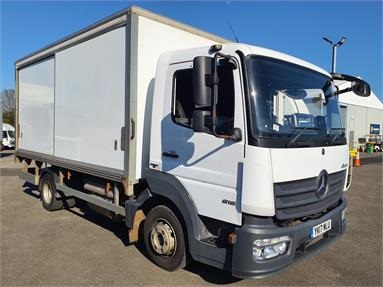 MERCEDES-BENZ ATEGO 816 4X2 DAY EURO 6 SLIDE-SIDE GRP BOX 2 Seats GRP Body Day cab Steel Susp 16ft Diesel - WHITE - YK17MLU - 2 Door Box Body