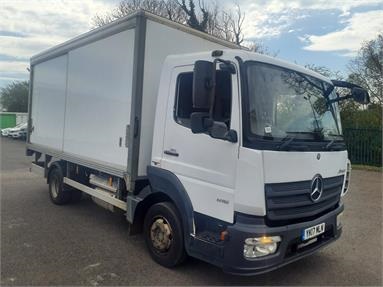 MERCEDES-BENZ ATEGO 816 4X2 DAY EURO 6 SLIDE-SIDE GRP BOX 2 Seats GRP Body Day cab Steel Susp 16ft Diesel - WHITE - YK17MLN - 2 Door Box Body