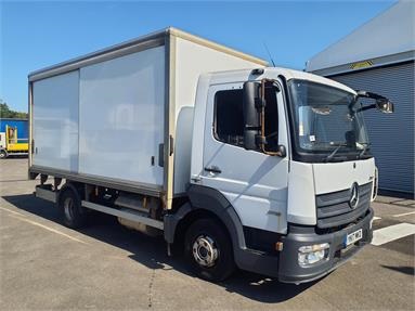 MERCEDES-BENZ ATEGO 816 4X2 DAY EURO 6 SLIDE-SIDE GRP BOX 2 Seats GRP Body Day cab Steel Susp 16ft Diesel - WHITE - YK17MKD - 2 Door Box Body