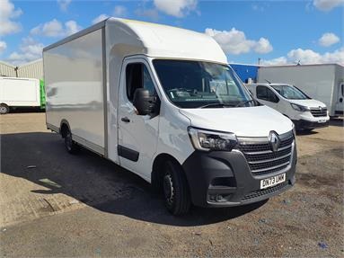 RENAULT MASTER LWB DIESEL FWD LL35 ENERGY dCi 145 Business Low Roof Platform Cab Diesel - WHITE - DN73UMM - 3 Door Luton Box Body