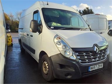 RENAULT MASTER MWB DIESEL FWD MM35 ENERGY dCi 145 Business Medium Roof Van H2 L3 Diesel - WHITE - MA67ZHV - 6 Door Panel Van