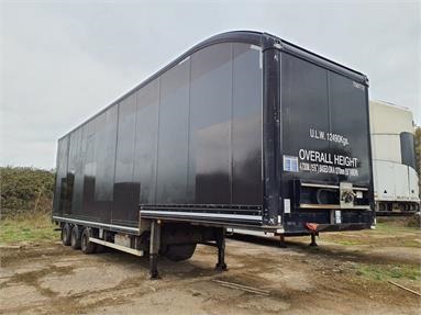 DON-BUR 13.6M STEP DOUBLE DECK BOX TRAILER TRI/AIR GRP Body Air Susp Diesel - BLACK - C318341 - 2 Door Trailer