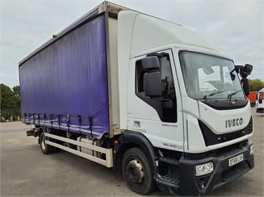 IVECO EUROCARGO 120.210 4X2 DAY EURO 6 12-TON CURTAINSIDER 3 Seats Day cab Air Susp 23ft Diesel - WHITE - BT68LVH - 2 Door Curtainside Body