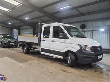 VOLKSWAGEN CRAFTER CR35 LWB DIESEL FWD 2.0 TDI 140PS Startline ETG Tipper D/Cab Diesel - WHITE - DU72FFW - 4 Door Tipper Body