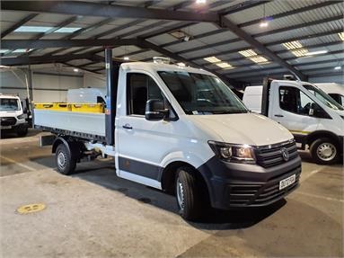 VOLKSWAGEN CRAFTER CR35 MWB DIESEL FWD 2.0 TDI 140PS Startline ETG Tipper Diesel - WHITE - DU72FGA - 2 Door Tipper Body