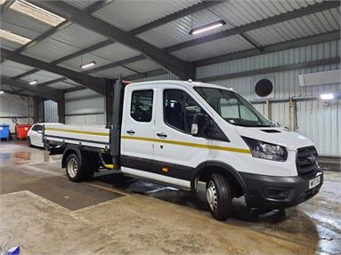 FORD TRANSIT 350 L4 DIESEL RWD 2.0 EcoBlue 130ps Leader Premium D/Cab Dropside Diesel - WHITE - MM72XHL - 4 Door Dropside Body
