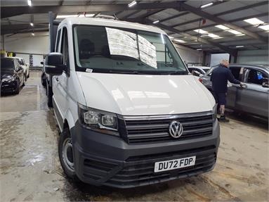 VOLKSWAGEN CRAFTER CR35 LWB DIESEL FWD 2.0 TDI 140PS Startline ETG Tipper D/Cab Diesel - WHITE - DU72FDP - 4 Door Tipper Body