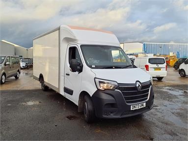 RENAULT MASTER LWB DIESEL FWD LL35 ENERGY dCi 145 Business Low Roof Platform Cab Diesel - WHITE - DN73UML - 3 Door Luton Box Body