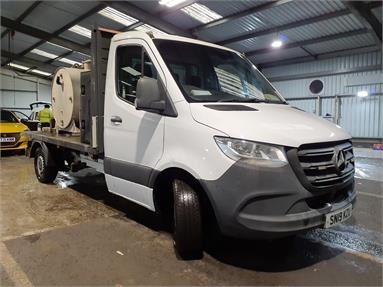 MERCEDES-BENZ SPRINTER 314 CDI AUTO VACUUM TANKER Diesel - WHITE - SN19KZU - 2 Door Tanker Body