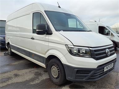 VOLKSWAGEN CRAFTER CR35 LWB DIESEL FWD 2.0 TDI 140PS Startline High Roof Van H2 L4 Diesel - WHITE - FN71OTD - 5 Door Panel Van