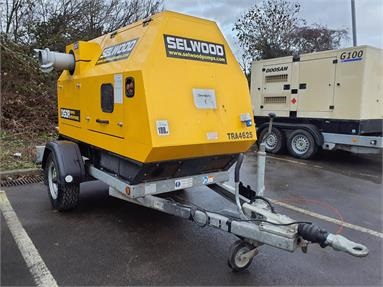 SELWOOD D150R FLOOD DEFENCE PUMP SINGLE AXLE Diesel - YELLOW - TRA4625 - Plant Item