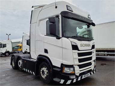 SCANIA R450 6X2 HIGHLINE EURO 6 TRACTOR UNIT 2 Seats Sleep Cab Air Susp Diesel - WHITE - PN71EDF - 2 Door Tractor Unit