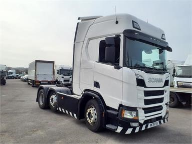 SCANIA R450 6X2 HIGHLINE EURO 6 TRACTOR UNIT 2 Seats Sleep Cab Air Susp Diesel - WHITE - PK71FVS - 2 Door Tractor Unit