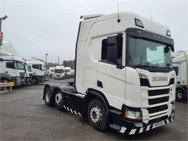 SCANIA R450 6X2 HIGHLINE EURO 6 TRACTOR UNIT 2 Seats Sleep Cab Air Susp Diesel - WHITE - PK71FVA - 2 Door Tractor Unit
