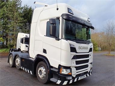 SCANIA R450 6X2 HIGHLINE EURO 6 TRACTOR UNIT 2 Seats Sleep Cab Air Susp Diesel - WHITE - PK71VPO - 2 Door Tractor Unit