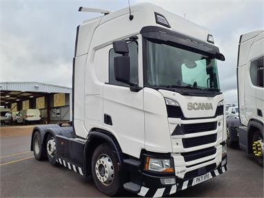 SCANIA R450 6X2 HIGHLINE EURO 6 TRACTOR UNIT 2 Seats Sleep Cab Air Susp Diesel - WHITE - PK71VPO - 2 Door Tractor Unit