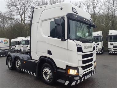 SCANIA R450 6X2 HIGHLINE EURO 6 TRACTOR UNIT 2 Seats Sleep Cab Air Susp Diesel - WHITE - PK71VPD - 2 Door Tractor Unit