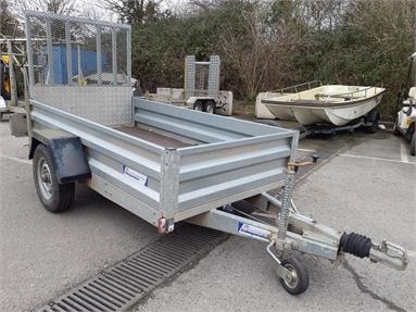 INDESPENSION PLANT TRAILER WITH RAMP SINGLE AXLE Not Specified - SILVER - STWRCH371 - Plant Item