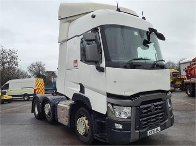 RENAULT T480 6X2 H/ROOF EURO 6 TRACTOR UNIT 2 Seats Sleep Cab Air Susp Diesel - WHITE - KY21JNJ - 2 Door Tractor Unit