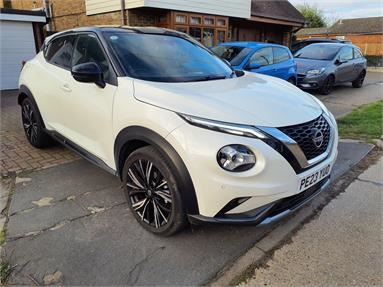 NISSAN JUKE 1.0 DiG-T 114 Tekna+ 5dr Petrol - WHITE - PE23YUO - 5 Door Hatchback