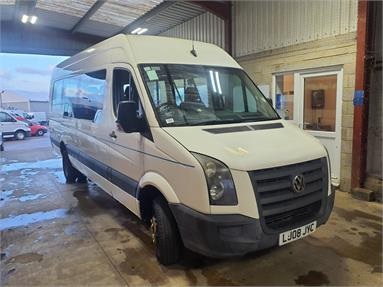 VOLKSWAGEN CRAFTER CR50 MAXI LWB DIESEL 2.5 TDI 109PS High Roof Van Diesel - WHITE - LJ08JYC - Bus (Mini Less 18 seats)