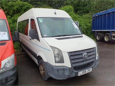 VOLKSWAGEN CRAFTER CR50 MAXI LWB DIESEL 2.5TDI 109 LWB H/ROOF WELFARE BUS Diesel - WHITE - LJ08JYC - Bus (Mini Less 18 seats)