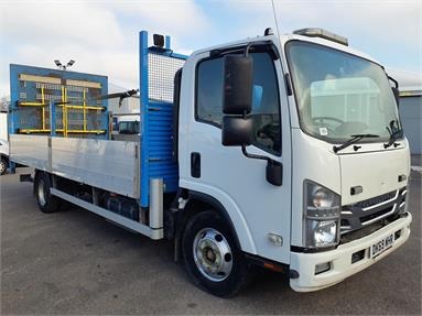 ISUZU N75.190 4X2 DAY EURO 6 DROPSIDE 3 Seats Alloy Body Day cab Steel Susp 16ft Diesel - WHITE - DK69WHR - 2 Door Dropside Body