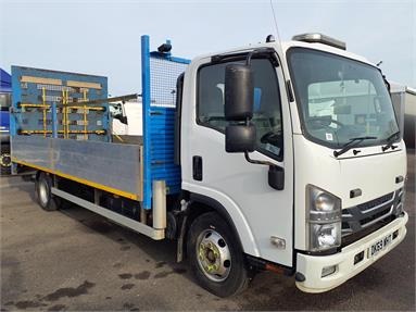 ISUZU N75.190 4X2 DAY EURO 6 DROPSIDE 3 Seats Alloy Body Day cab Steel Susp 18ft Diesel - WHITE - DK69WHT - 2 Door Dropside Body