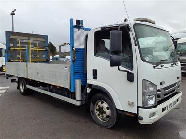 ISUZU N75.190 4X2 DAY EURO 6 DROPSIDE 3 Seats Alloy Body Day cab Steel Susp 18ft Diesel - WHITE - DF19XRA - 2 Door Dropside Body
