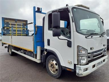 ISUZU N75.190 4X2 DAY EURO 6 DROPSIDE 3 Seats Alloy Body Day cab Steel Susp 18ft Diesel - WHITE - DF19XRO - 2 Door Dropside Body