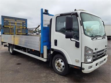 ISUZU N75.190 4X2 DAY EURO 6 DROPSIDE 3 Seats Alloy Body Day cab Steel Susp 18ft Diesel - WHITE - DE19WUP - 2 Door Dropside Body