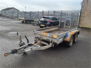 INDESPENSION MINI DIGGER TRAILER WITH RAMP TANDEM AXLE Not Specified - SILVER - SGT38478 - Plant Item