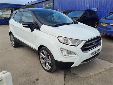 FORD ECOSPORT 1.0 EcoBoost 125 Titanium 5dr Petrol - WHITE - YP69WRD - 5 Door Hatchback