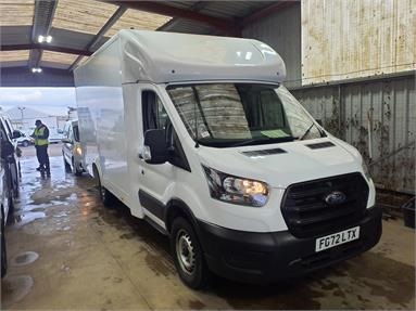 FORD TRANSIT 350 L3 DIESEL FWD 2.0 EcoBlue 170ps Low Floor Luton Skeletal Van Diesel - WHITE - FG72LTX - 2 Door Luton Box Body