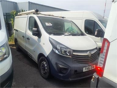 VAUXHALL VIVARO L1 DIESEL 2900 1.6CDTI 90PS ecoFLEX H1 Van Diesel - WHITE - FH16OFM - 6 Door Panel Van