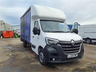 RENAULT MASTER L3 DIESEL FWD dCi 145 3T5 Comfort Chassis Cab Diesel - WHITE - LJ20FMP - 2 Door Curtainside Body