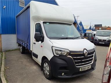 RENAULT MASTER L3 DIESEL FWD dCi 145 3T5 Comfort Chassis Cab Diesel - WHITE - BD69DNF - 2 Door Curtainside Body
